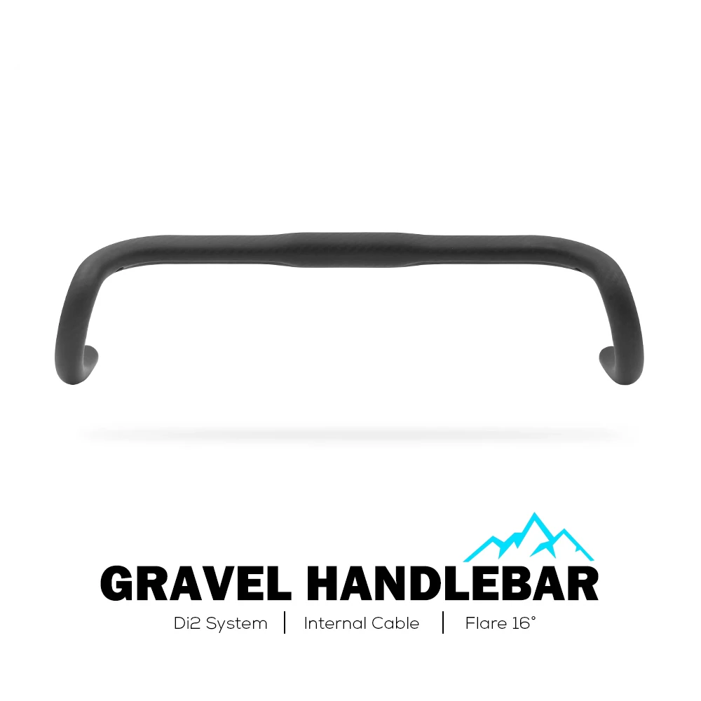 Новый руль Ullicyc из углеродного гравия ультралегкий большой рассеиватель 16 °