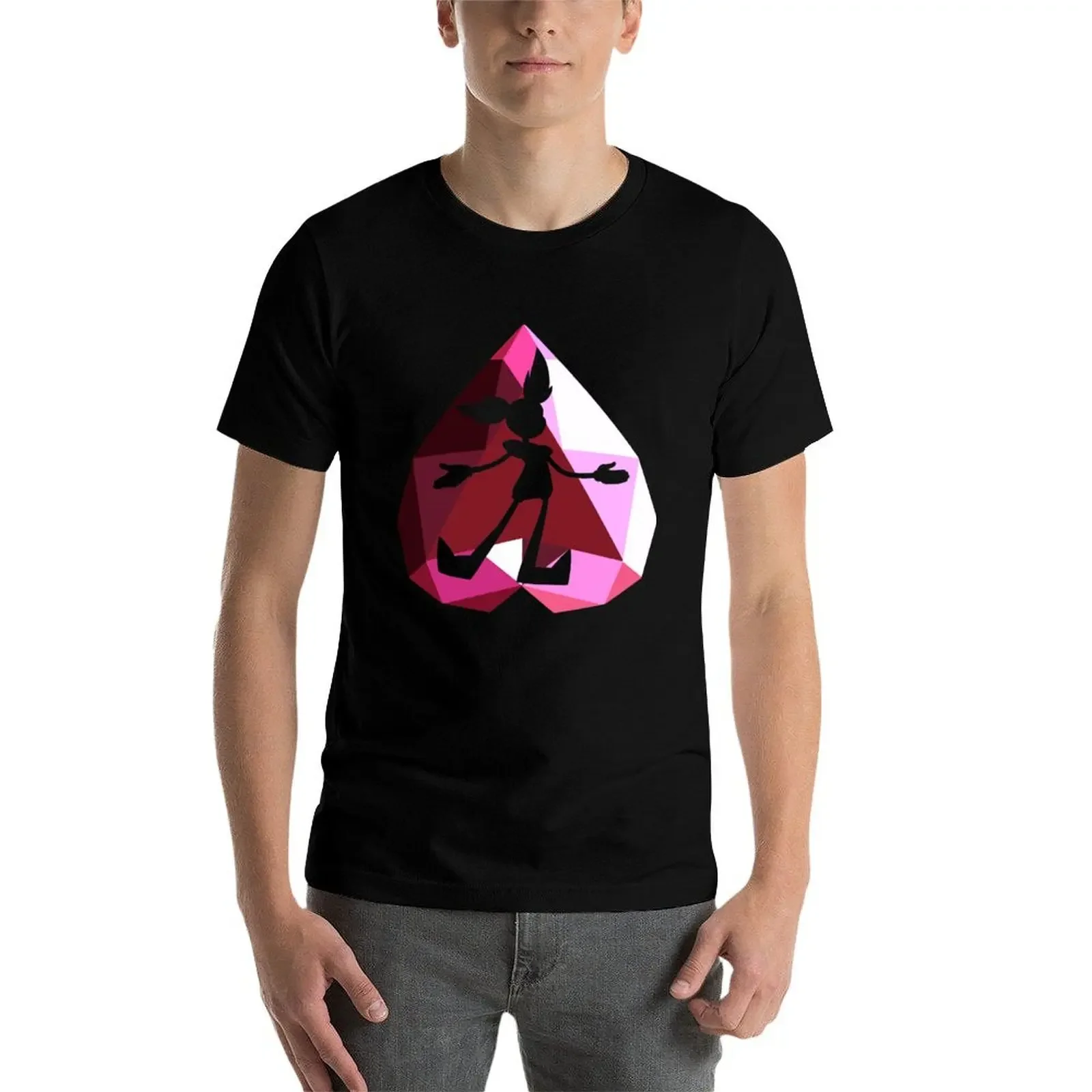 Футболка Spinel черные мешковатые рубашки хлопковые мужские футболки рубашка Croswit