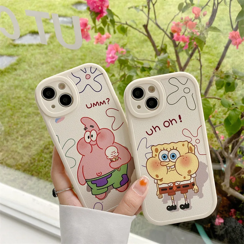 

Cartoon Characters Anime Large Satr Sponge Cute Phone Case For Xiaomi Mi 12 Redmi Note 11 Pro POCO X2 F2 Mi 10 9 8 Cover Japan