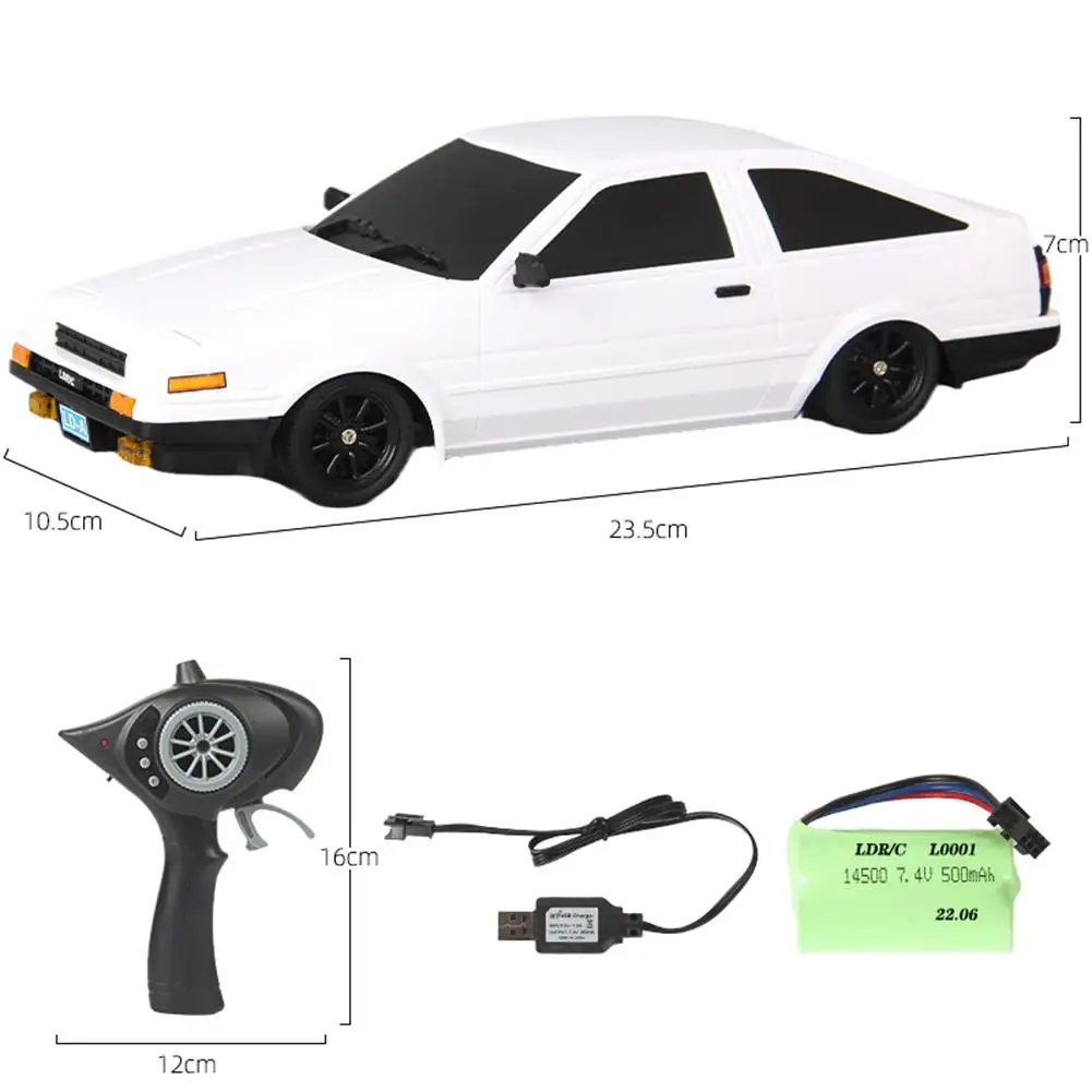 

RBR/C LD-A86 RTR 1/18 2.4G RWD RC Car Drift Vehicles LED Lights Full Proportional Controlled Car Models Toys