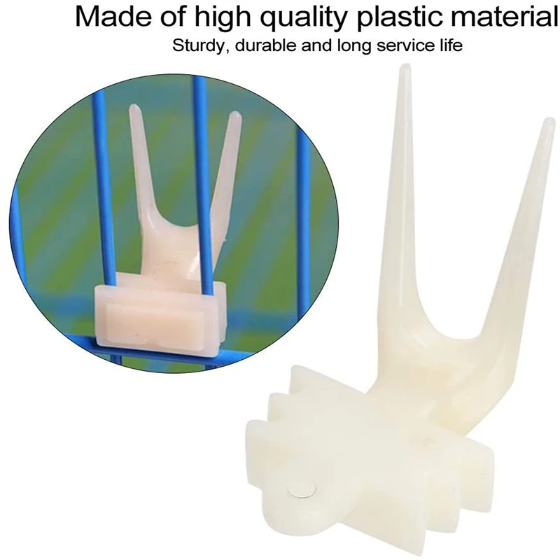 2Pcs Birds Parrots Fruit Fork Pet Supplies Plastic Food Holder Feeding on Cage 2size Parakeet Accessories |