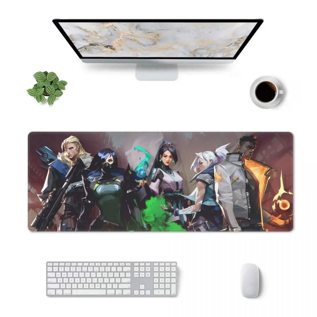 

Large Mouse Mat Video Game Valorant Computer Anime Learning Notebook Pad Stain Resistant New Arrival Desk Pad Office Worker