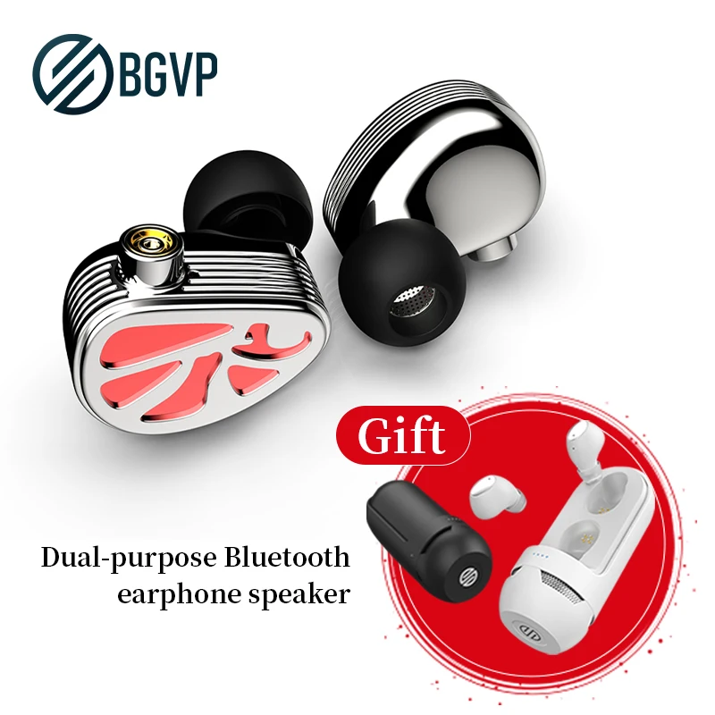 

BGVP THHIFI FACE RED Main 1DD+2BA Hybrid Technology In Ear Metal Earphone With MMCX HiFi Music Sport Headphoens Detachable Cable