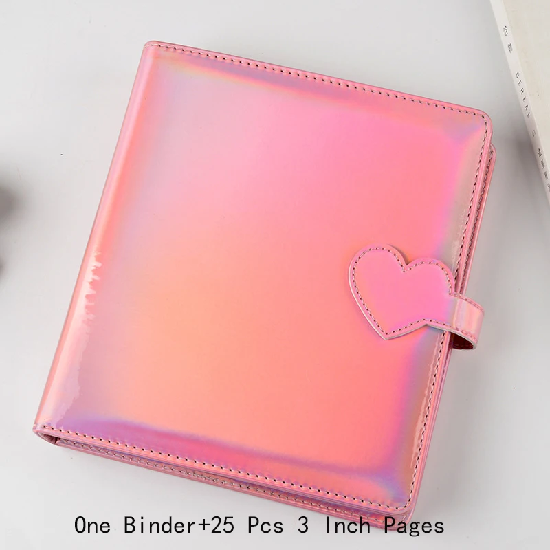 

Блестящие технические 25 внутренних страниц, папка для фотокарт вмещает 200 шт. 2,5x3,5 дюймов, мини K-pop Звездные карты, Коллекционирование книг, альбомов