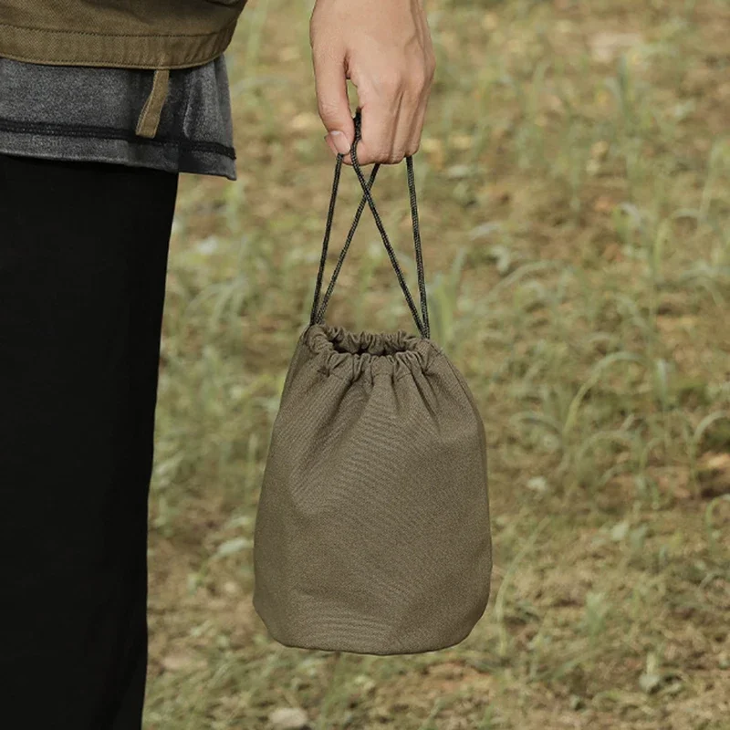 Новая парусиновая многофункциональная сумка для хранения на шнурке прочная