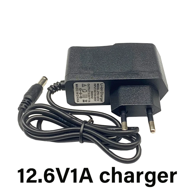 

12.6V 1A 18650 Lithium Battery Charger 12V 1A Screwdriver Portable Wall battery pack DC 5.5 * 2.1MM EU US Plug Power Adapter