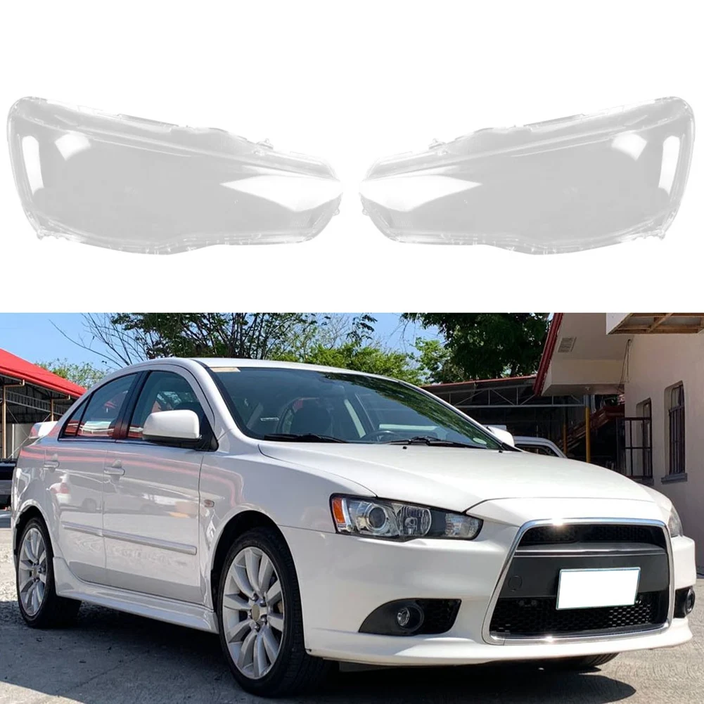 

Car Left Headlight Shell Lamp Shade Transparent Lens Cover Headlight Cover for Mitsubishi Lancer EX 2010-2016