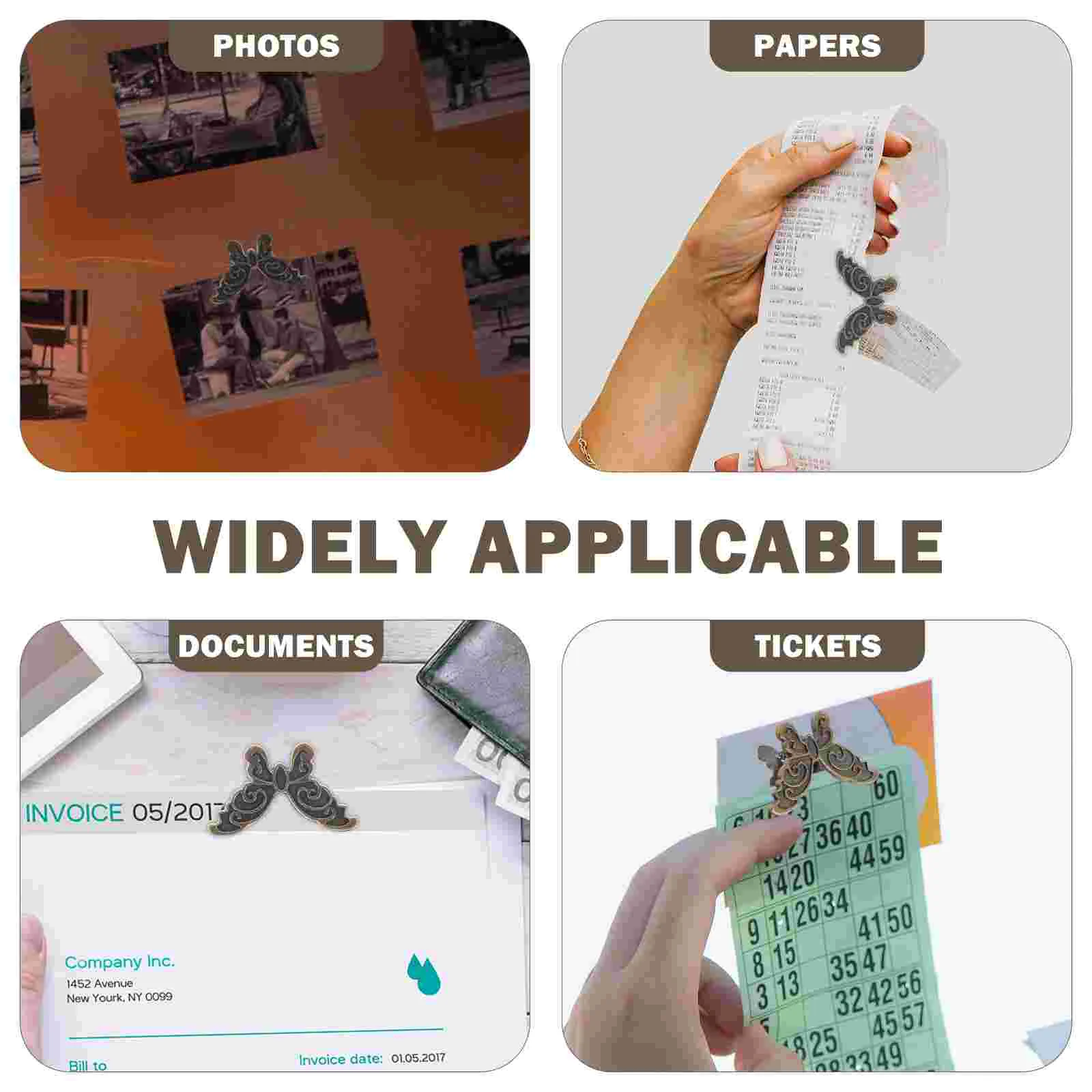 4 шт. зажимы-бабочки зажимы для блокнота моделирующий журнал папка документов