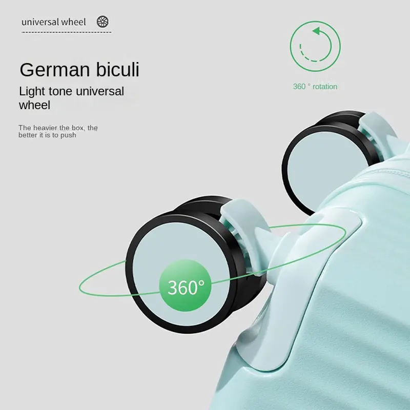 20 22 24 28-дюймовый чемодан с передним отверстием и сумкой для ноутбука