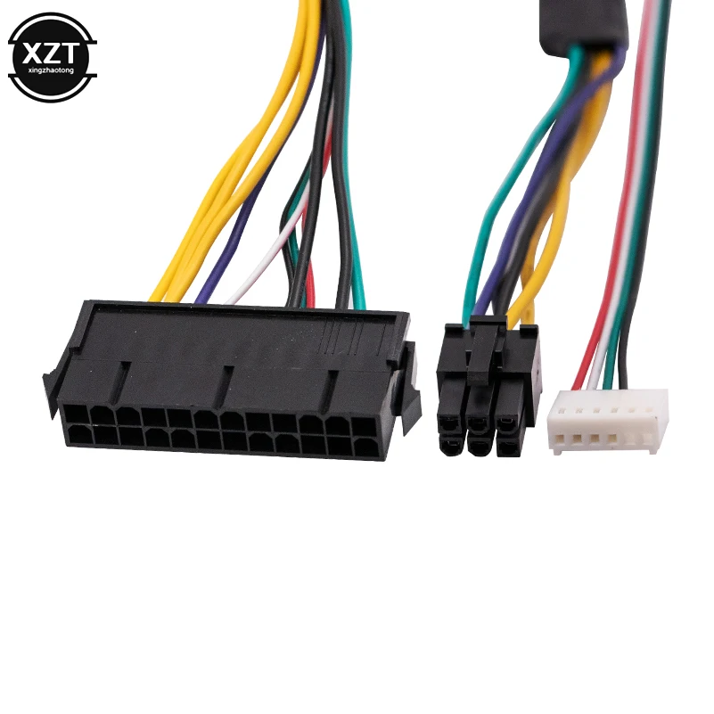 30 см ATX 24 контакта на материнскую плату 2 порта 6 контактов адаптер Кабель питания