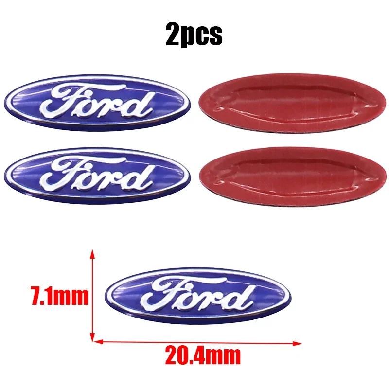

2 шт. 20 шт. Ford 17,4 мм 20,4 мм 23,6 мм 25,1 мм 3D алюминиевый брелок с логотипом автомобиля, декоративная эмблема, авто-ключ, значок, наклейка, аксессуары