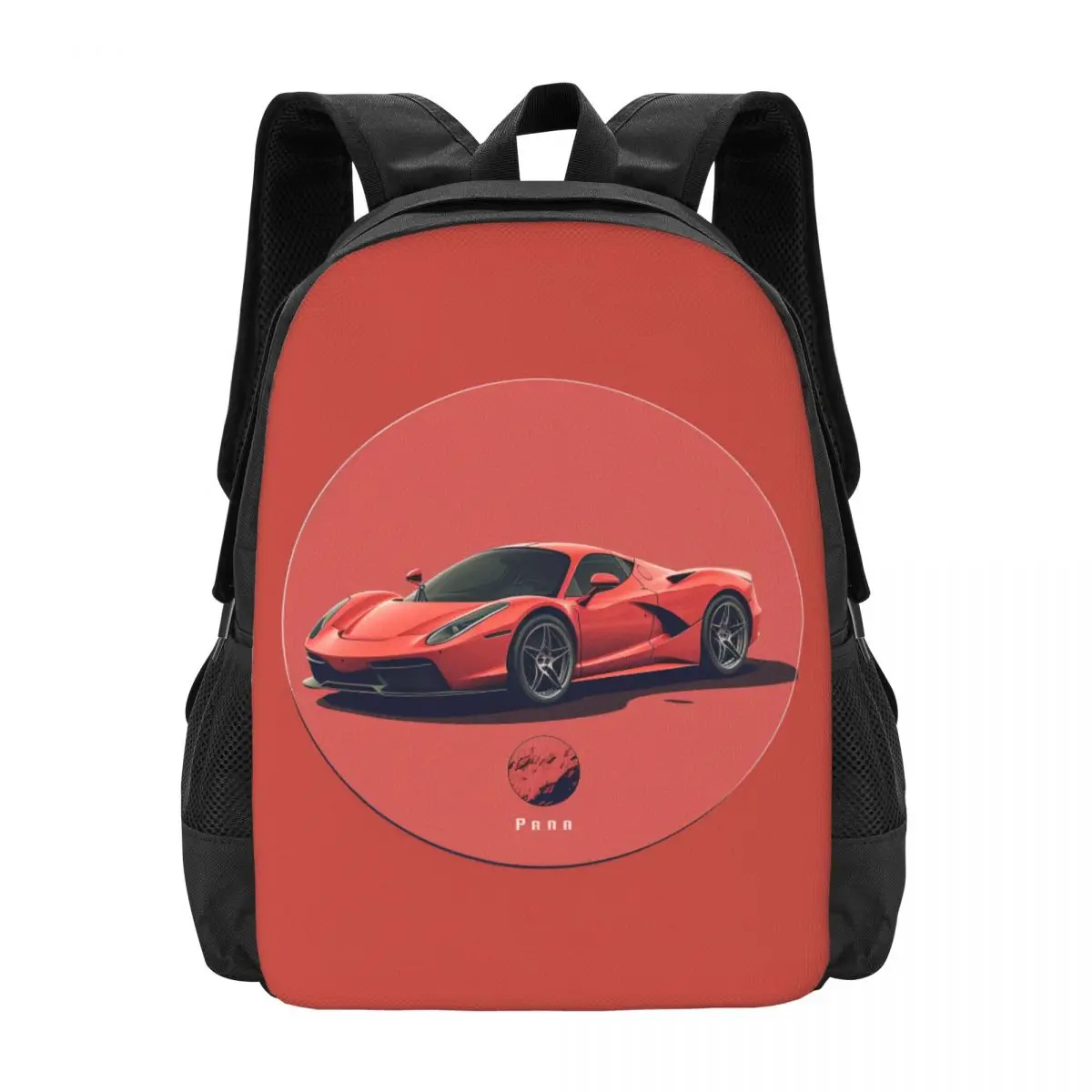 

Passionate Sports Car Backpack Simple Circle Minimalistic Men Outdoor Style Backpacks Lightweight Stylish School Bags Rucksack