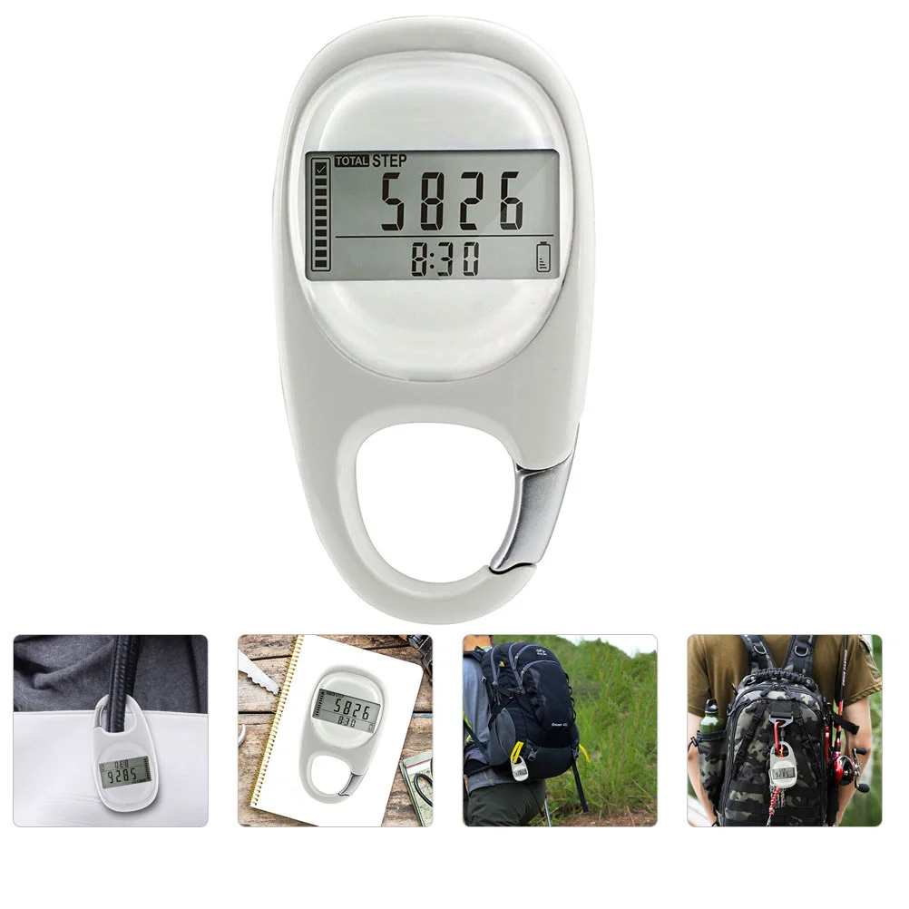 

Pedometer Walking Countercarabiner Fitness Calorie Step Simple Stepsdigital Easy Tools Supplies Running Accessories Tool