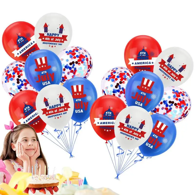 

4th Of July Balloons Set Balloon Ornament For Patriotic Celebrations National Events Union Jack Party National Celebration Party