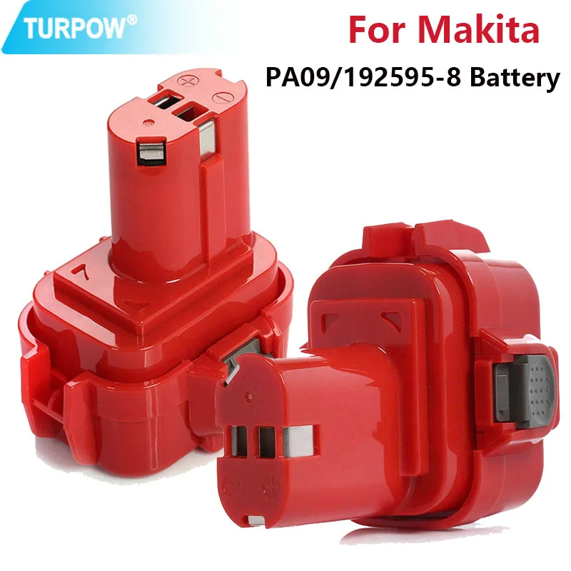 

Перезаряжаемый Ni-MH аккумулятор Turpow 3500 мАч 9,6 в для электроинструментов Makita PA09 9120 9122 6207D 192595-8,192596-6, аккумулятор для электроинструментов