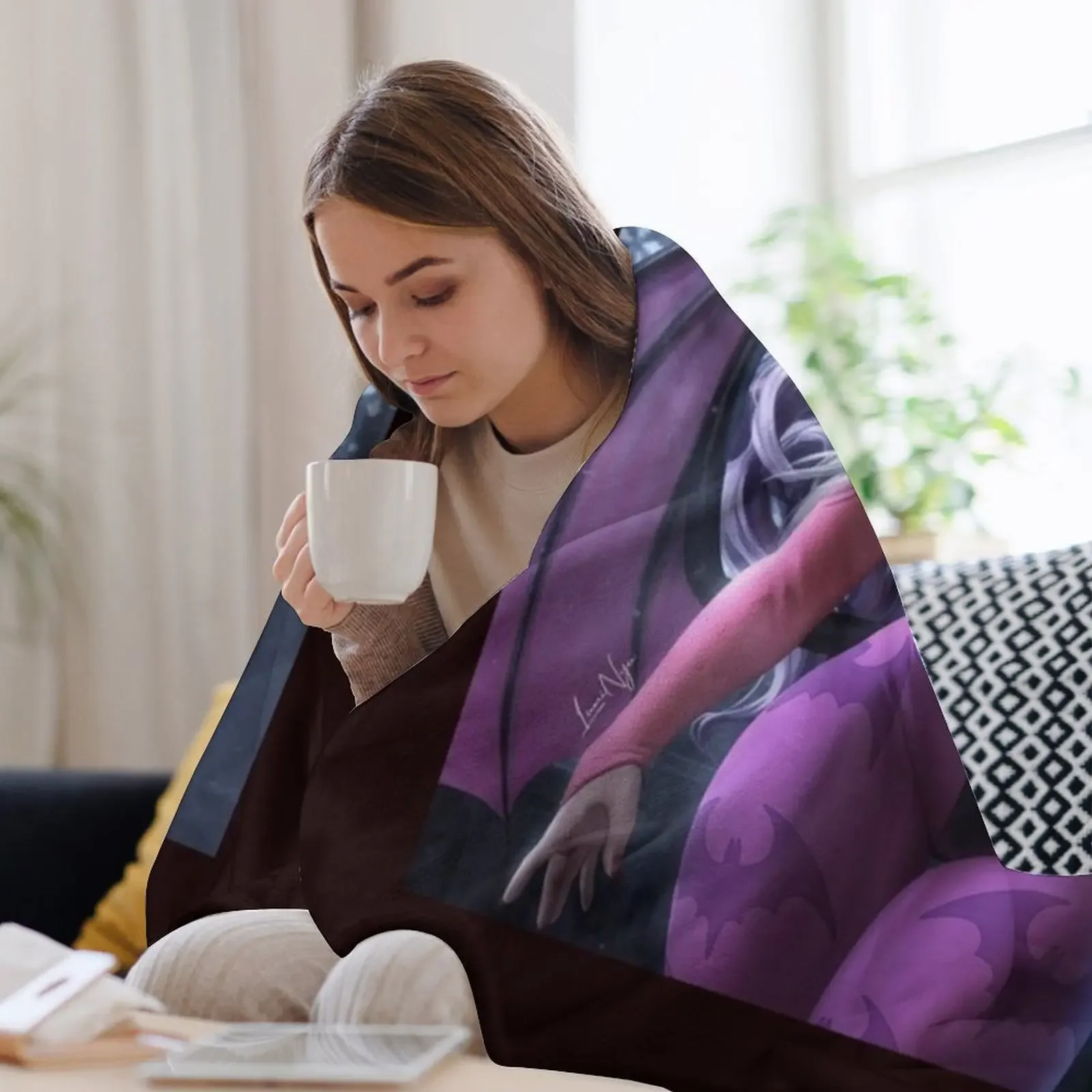 Одеяло Morrigan Aensland Плед на диван Retros Мягкие большие одеяла