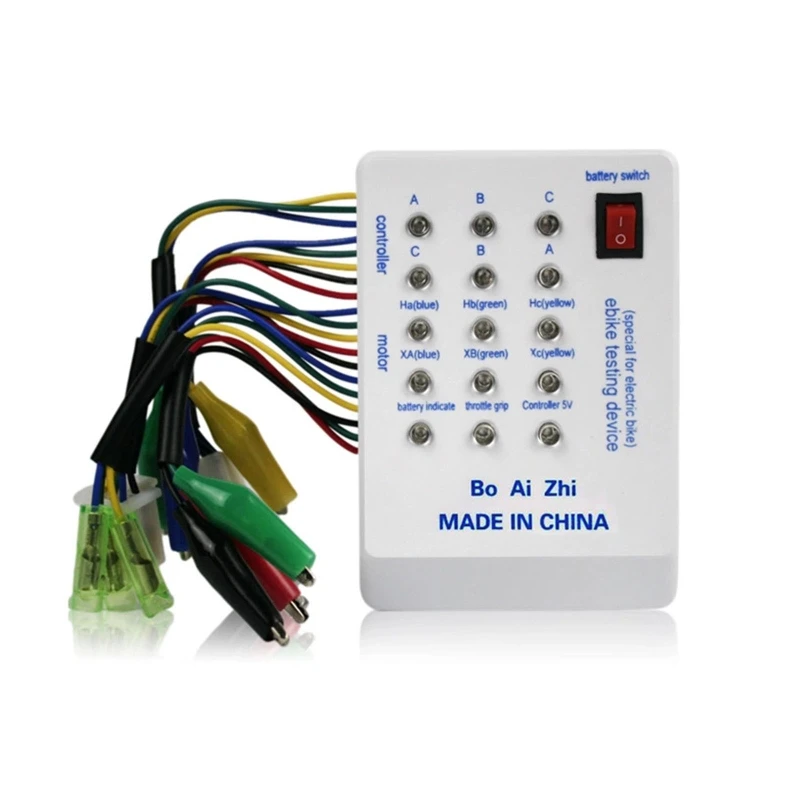 

Useful E-Bike Testing Tool Tester 24V/36V/48V/60V/72V Brushless Motor Tester R7UA