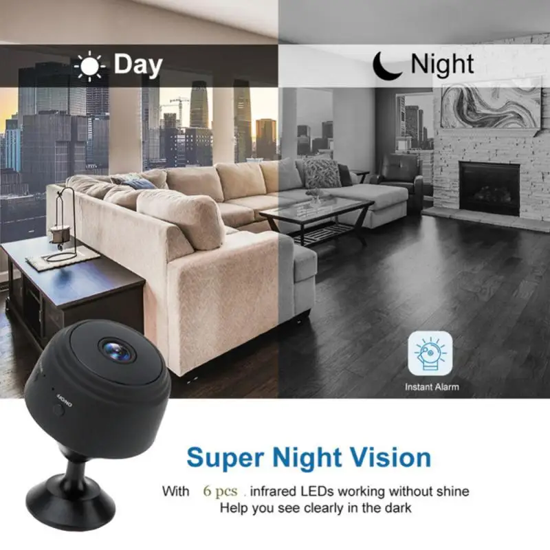 

Wireless Mini Wifi Camera Motion Detection 1080p Hd Ip Security Baby Monitor Mini Camcorder Micro Voice Recorder A9 Mini Camera