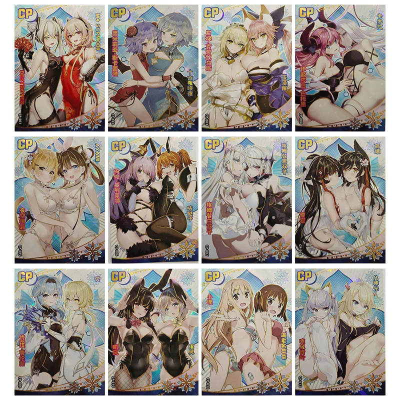 Коллекционная игральная карта Kawaii CP Flash Card Rem Ram Emilia Nero Eula Lumine Atago