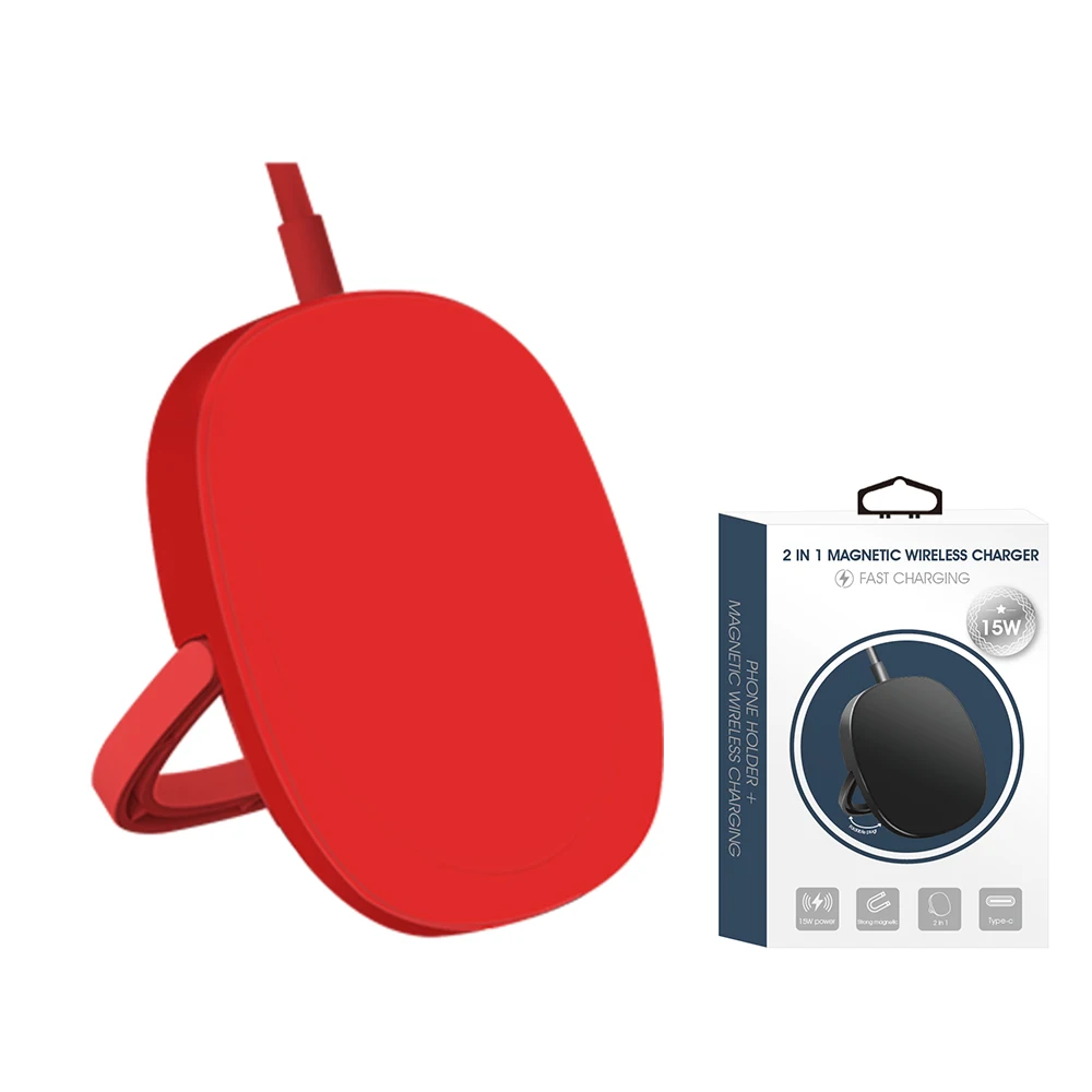 

15W Magnetic Wireless Charger for iPhone 12 15W Qi Fast Chargers Pad With Phone Holder Fast Wireless Charger Stand For iPhone