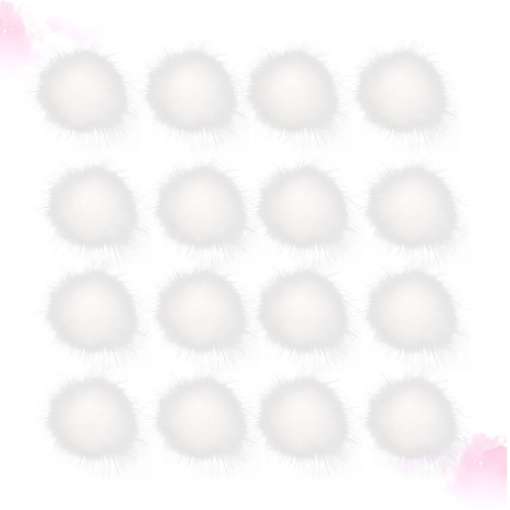 

Pom Poms Plush Pompom Hats Pompoms Fluffy Shoes Fur Faux Decoration White Yarn Fuzzy Mini Craft Hat Simulation Friendly Clothes