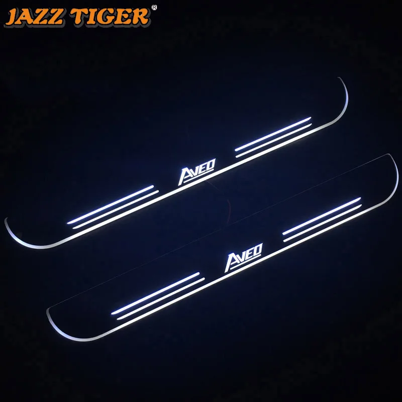 

LED Car Door Sill Pedal Light For Chevrolet Aveo 2015 - 2018 2019 2020 Welcome Scuff Plate Pathway Dynamic Footstep Lamp