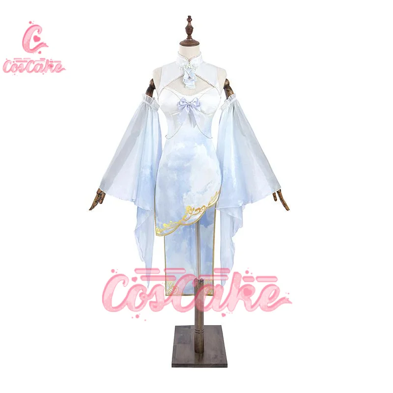 Genshin Impact Furina De Fontaine Cheongsam Косплей Костюм Focalors Униформа Хэллоуин Карнавал