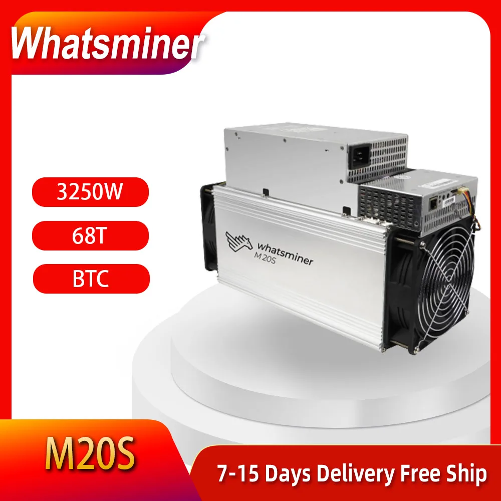 

WhatsMiner - mineur BCH M20S 62T/hs,65T/hs,68T/hs,70T/hs, с PSU, plus économique que M30S M31 Antminer S19pro S17 Z15