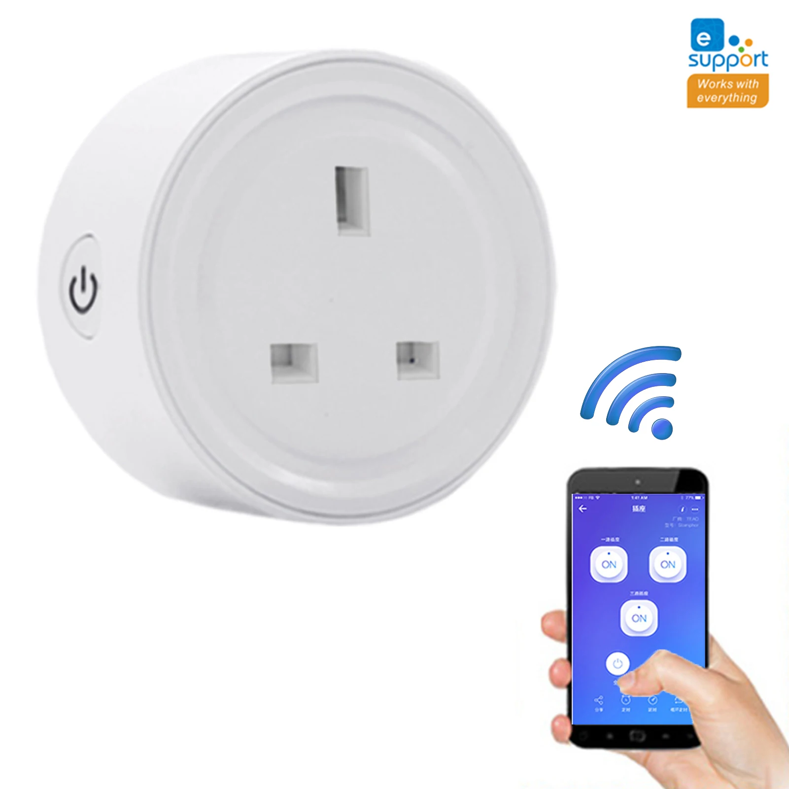

WiFi Smart Plug Smart Home Outlet Works With Alexas Voice And Remote Control Timer Function No Hub Required Smart Home Devices