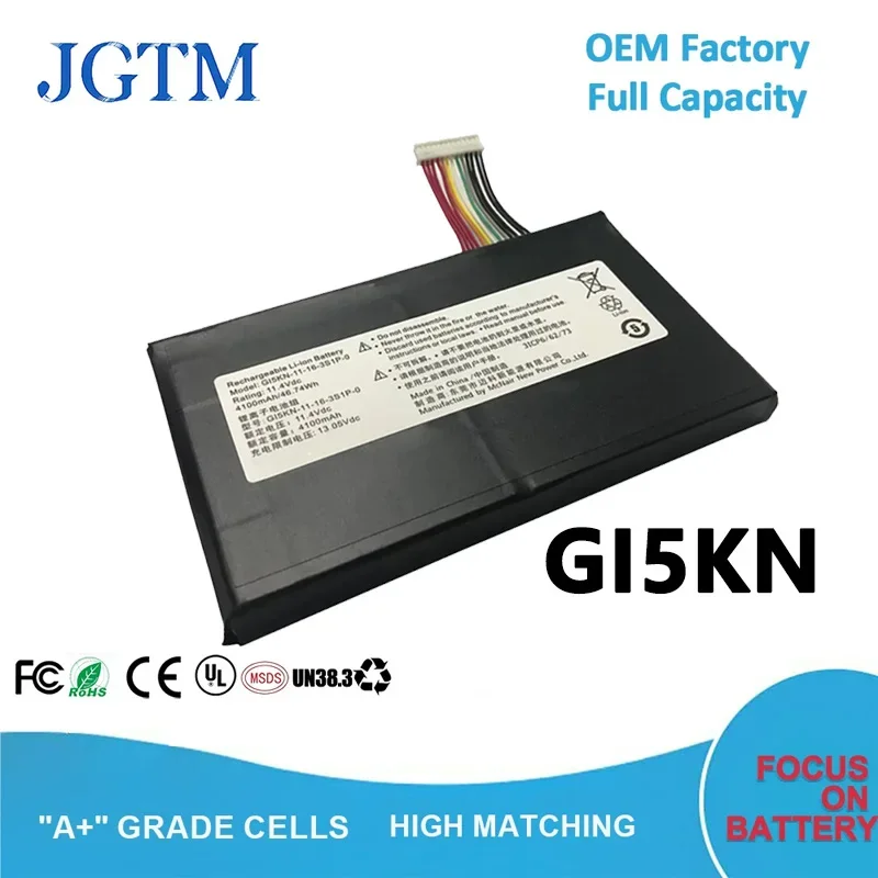 Фото Аккумулятор для ноутбука JGTM 11.1V 4000mAh GI5KN GI5KN-11-16-3S1P-0 GI5KN-00-13-3S1P-0 для MECHREVO Deep Sea Titan X1 X2 Series №1