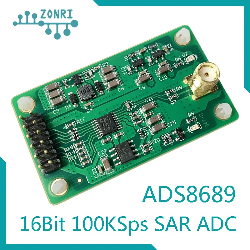 

Ads8689 16bit 100ksps SAR ADC Module Single Bipolar 2.56-12.288v Input