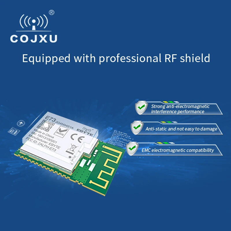 nRF52810 Bluetooth cojxu E73-2G4M04S1AX Ebyte 2 4 ГГц 5 МВт IPEX PCB Антенна IoT UHF Беспроводной