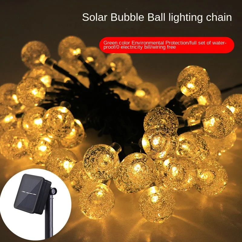 

Solar String Lights Outdoor 20-100 Leds Crystal Globe Lights 8 Modes Waterproof Solar Powered Patio Light Garden Party Decor