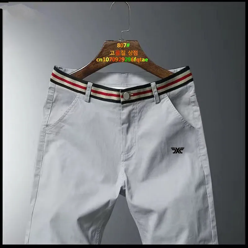 2023 Golf Clothing Men's Spring and Autumn New High Quality Golf Long Waist Striped Golf Pants Tennis Men's Golf Clothing