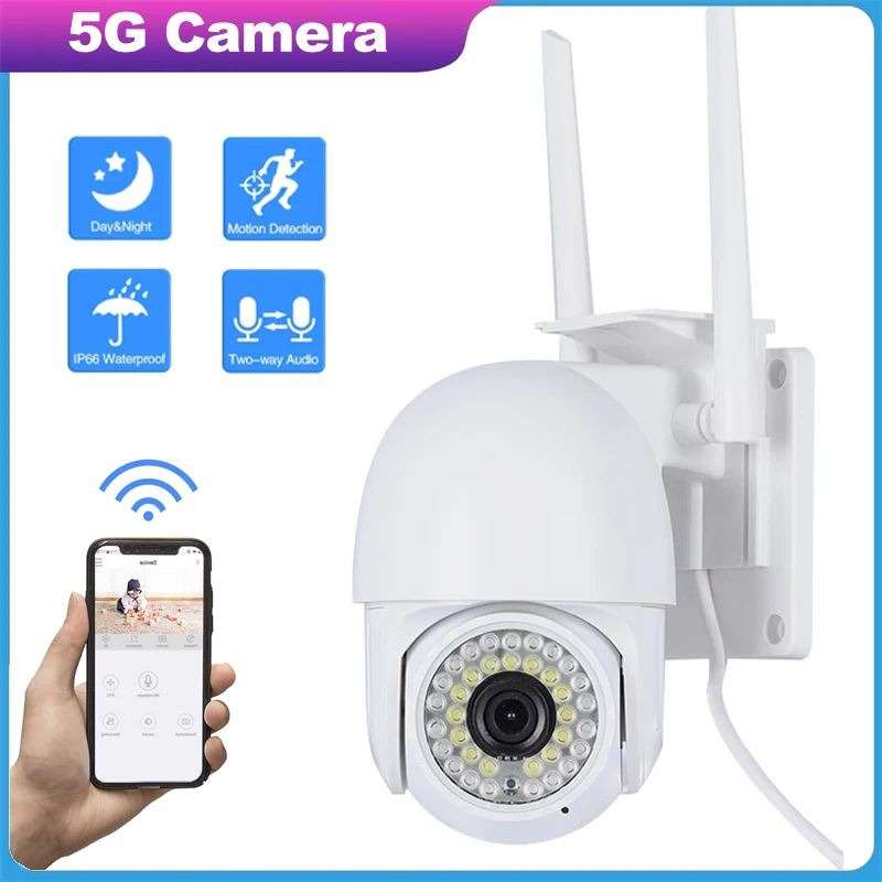 

1080P 5G PTZ Беспроводная купольная камера видеонаблюдения с функцией Wifi видеонаблюдение уличое видеоняня