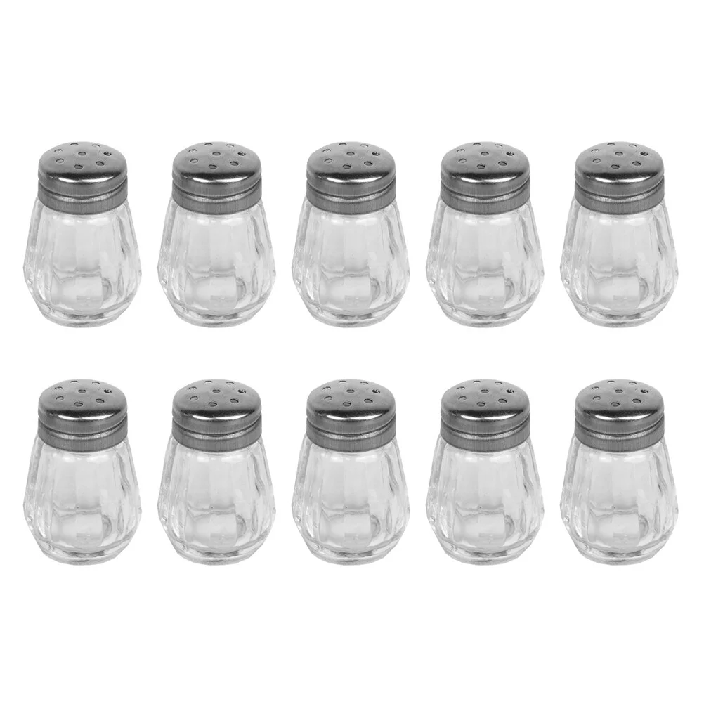 

10 Pcs Terrarium Salt Shaker Pepper Bottle BBQ Spice Seasoning Storage Glass Container Kitchen Supply Kitchen organizer