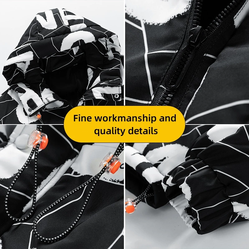 Men's winter Cotton Clothes Fashion hooded men's Clothing Youth thickened warm Jacket Parkas