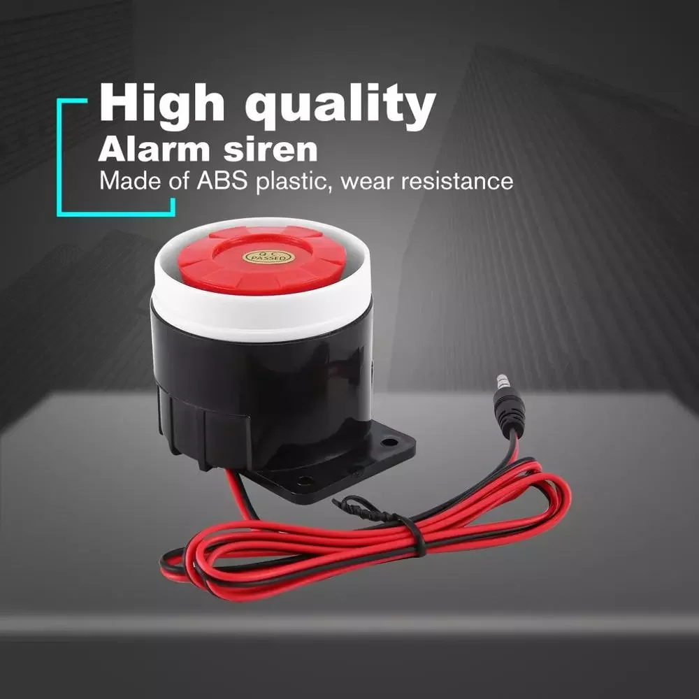 

DC Piezo Electronic Buzzer Alarm Siren Security Horn 12V DC Electronic Buzzer Alarm Siren Security Horn 120 dB Alarm Siren