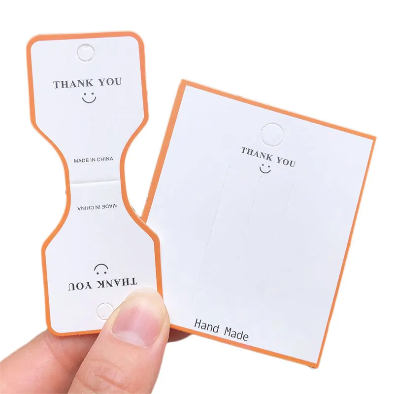 50 шт./лот карточки для упаковки ювелирных изделий ярлык рукоделия ожерелья