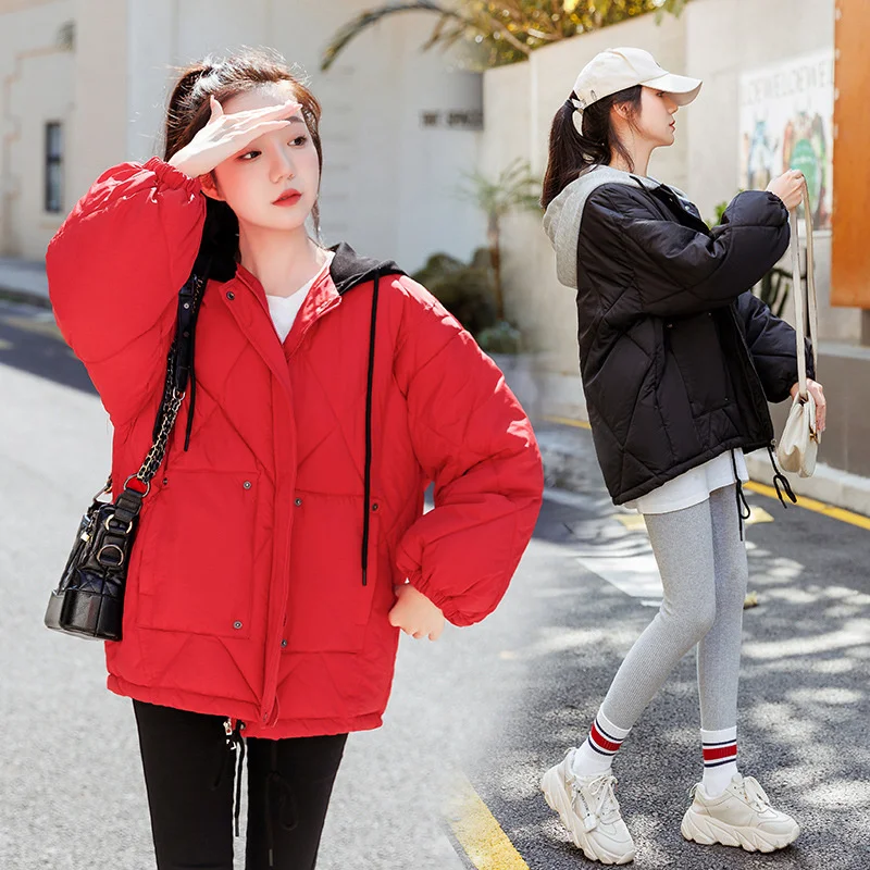 Women's short clothes (Korean version) 2022 new winter down loose bread thickened