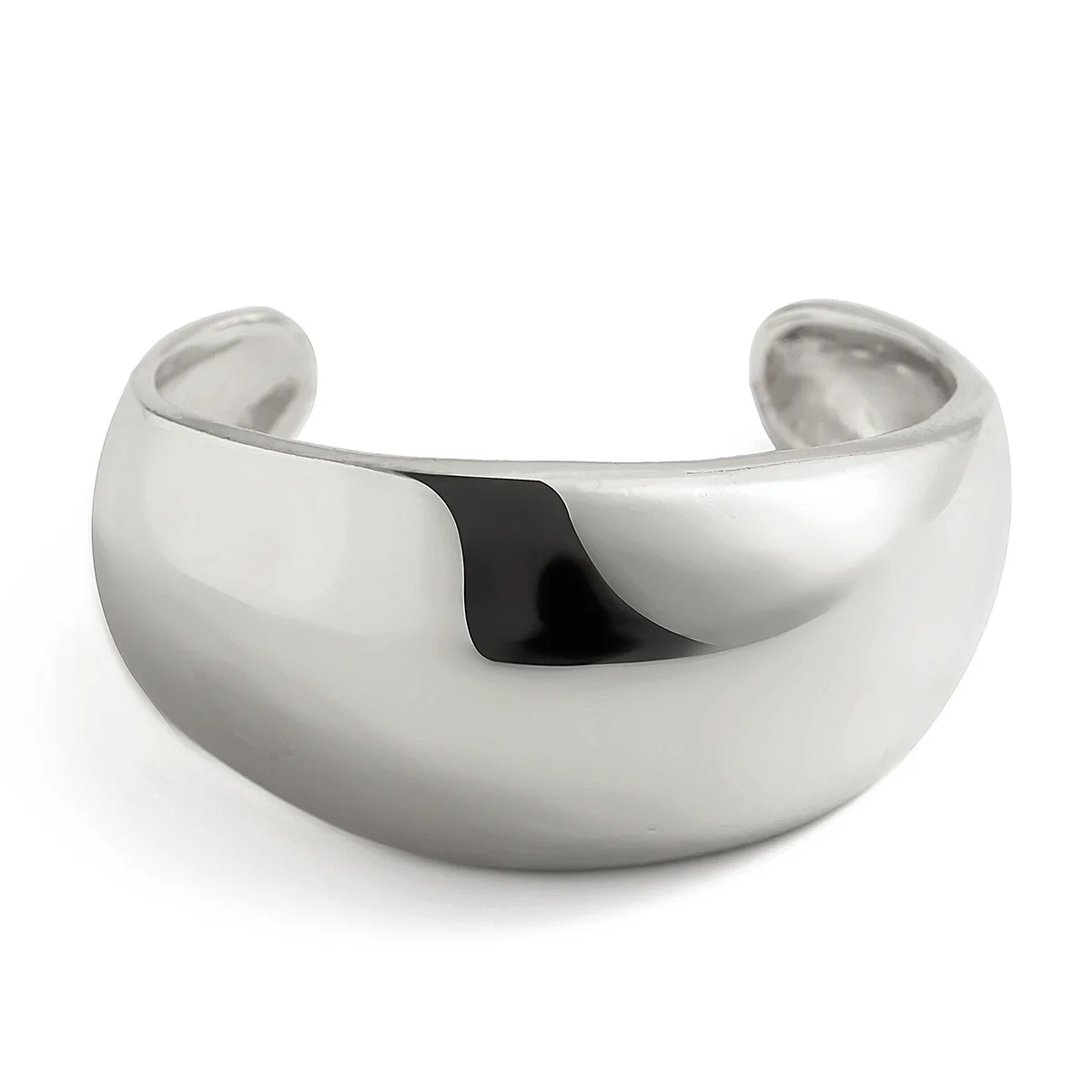 Крупные широкие браслеты KMVEXO из тяжелого металла для женщин Открытый браслет в