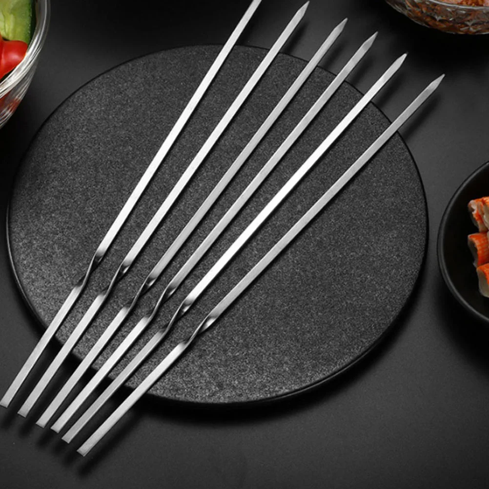 

Needle Grilling Accessories Outdoor Bbq Barbecue Skewers Stainless Steel