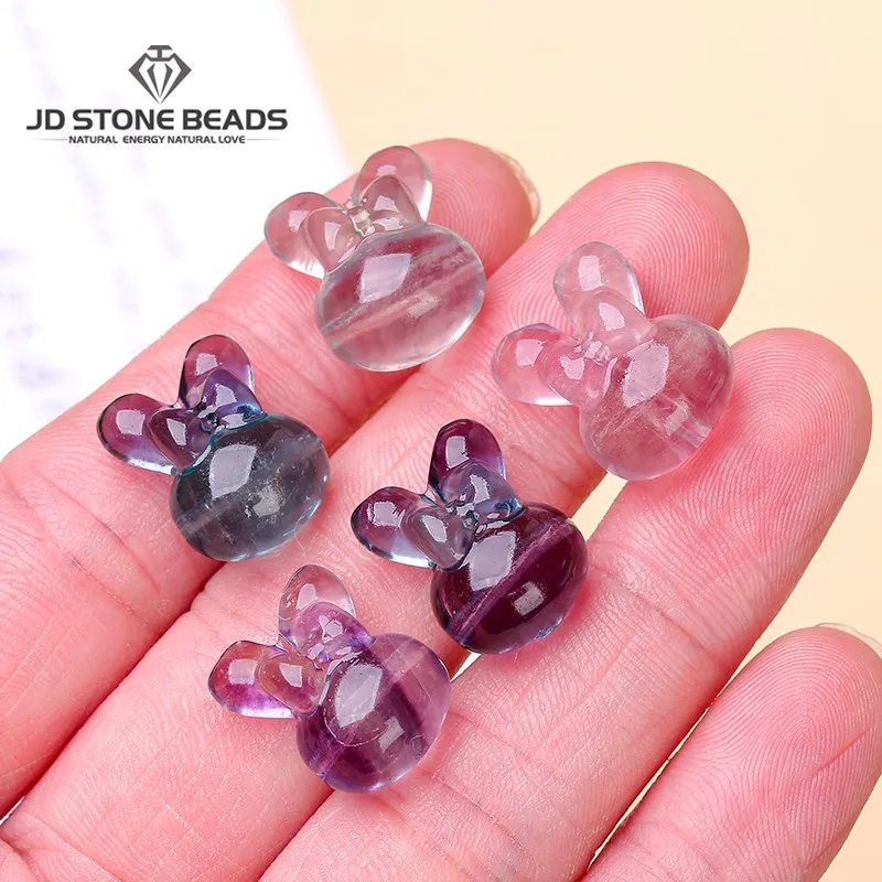 10 шт./партия, бусины из натурального флюорита