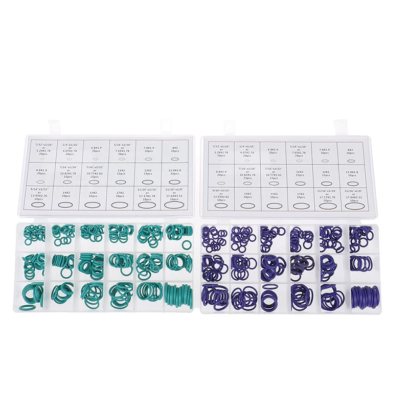 

1set Rubber O-Rings R134a R12 O Ring For Car Auto Air Conditioner A/C System Repair Transparent 20.5*10.5*3cm Manufactured