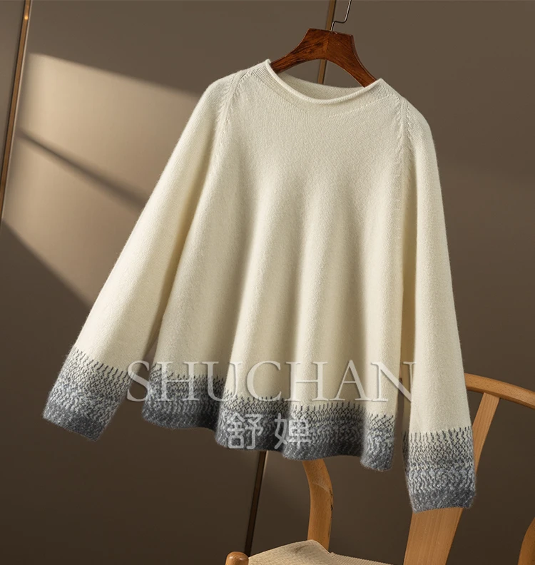 Рисунок 4 - SHUCHAN, жаккардовый кашемировый свитер с градиентом