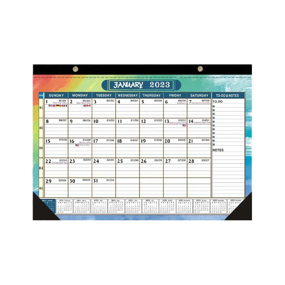 

2023 Calendar New English Desk Calendar Simple Small Calendar Calendar Wall Desktop Creative Calendar Fresh J5Z8