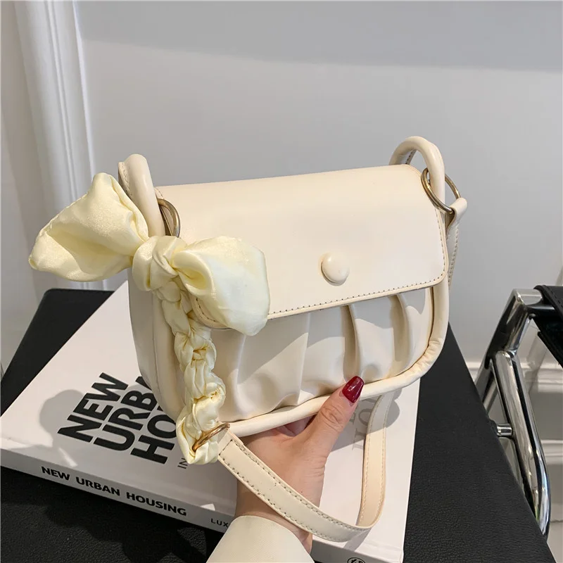 

Leisure design simple sense pleated clouds armpit Bag Fashion 2022 fashionable foreign style Single Shoulder Messenger Bag