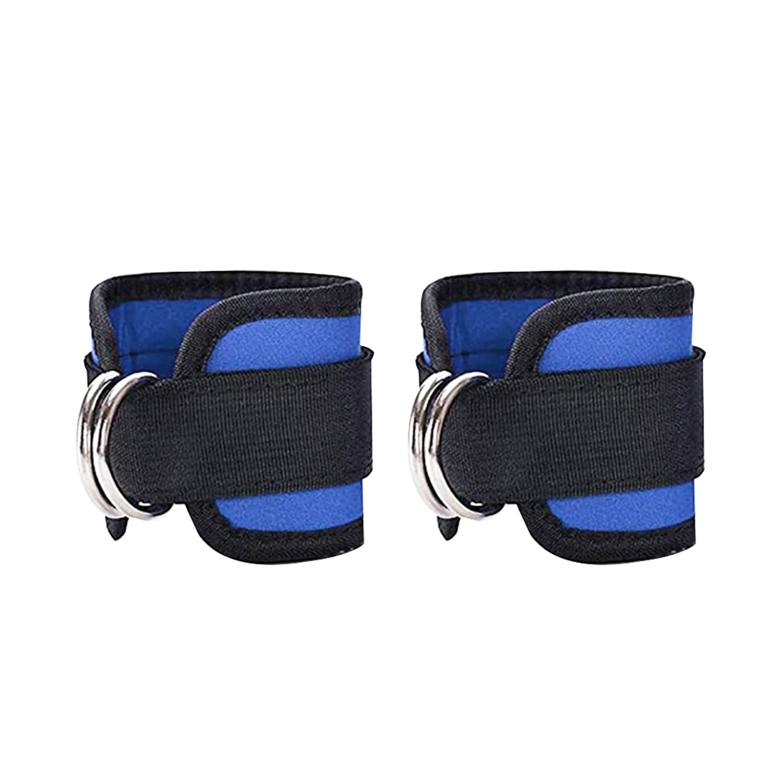 

2pcs Men Women Ankle Strap Universal Double D Ring Training Fitness For Cable Machine Gym Leg Extension Weightlifting Cuff