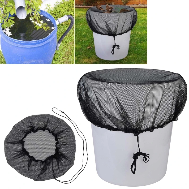

Rain Bucket Leaf Filters Screen Covers Netting Screen Covers With Drawstring Drop Shipping