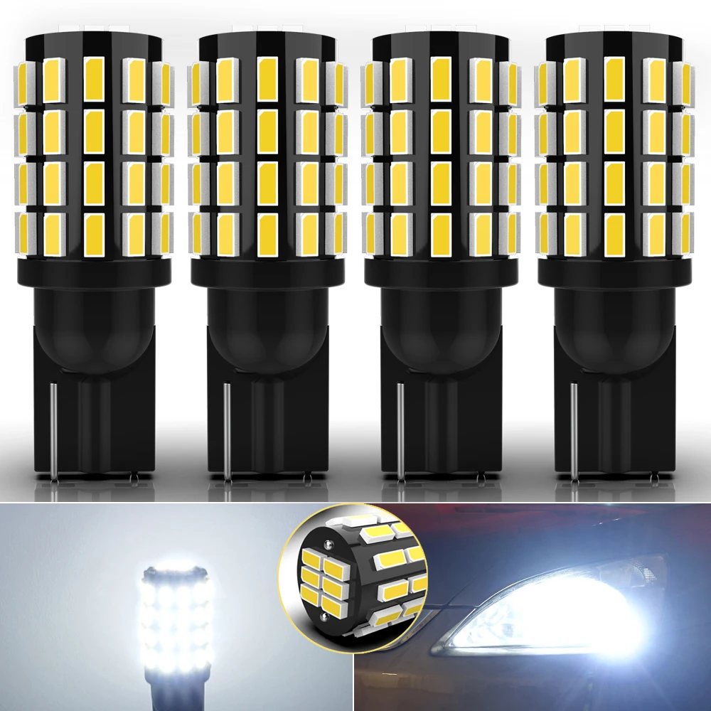 

Комплект светодиодсветодиодный ламп Canbus T10 W5W 168 194 3014 SMD, клиновидные парковочные огни, светильник номерного знака, габаритные огни, лампы дл...